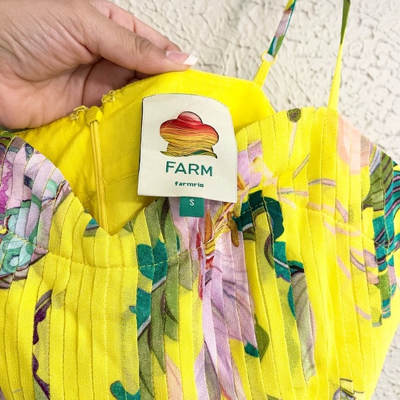 FARM Rio Yellow Jellyfish Bouquet Maxi Dress - Picture 8 of 9